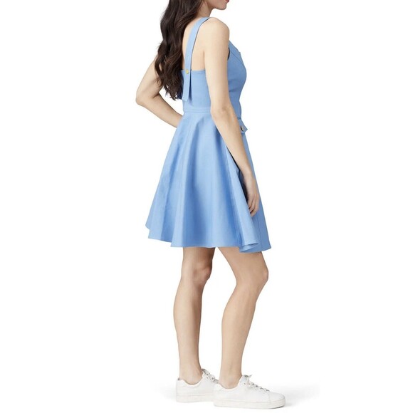 COLOR ME COURTNEY Alle Blue Canvas Utility Dress Women's SIZE 4 - Picture 12 of 13